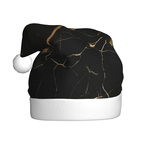 DFEPFKGOKL Schwarzer und goldener Hintergrund – klassische Weihnachtsmütze für Erwachsene – weicher Plüsch, Weihnachtsmannmützen, Weihnachtsfeiertagsdekoration DFEPFKGOKL Schwarzer und goldener Hintergrund – klassische Weihnachtsmütze für Erwachsene – weicher Plüsch, Weihnachtsmannmützen, Weihnachtsfeiertagsdekoration von DFEPFKGOKL