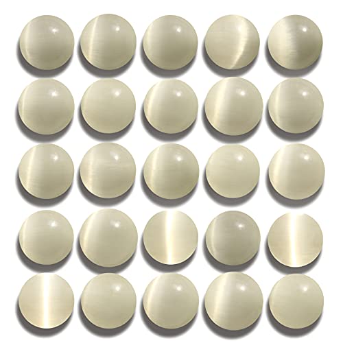 100 Stück 8 mm natürliche glatte weiße Katzenaugen-Perlen, runde lose Edelsteinperlen für Schmuckherstellung, mit Kristall-Stretchschnur 100 Stück 8 mm natürliche glatte weiße Katzenaugen-Perlen, runde lose Edelsteinperlen für Schmuckherstellung, mit Kristall-Stretchschnur von DFJMASFKOL
