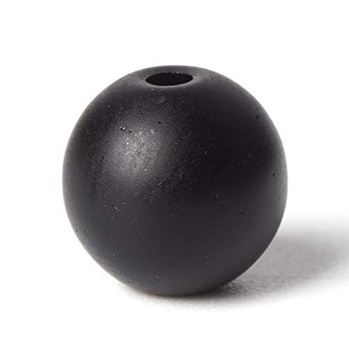 100 Stück Natursteine, 10 mm, Glas, schwarz, matt, rund, lose Energie-Heilperlen, Lochgröße 1 mm, glatte Perlen, Schmuckherstellung 100 Stück Natursteine, 10 mm, Glas, schwarz, matt, rund, lose Energie-Heilperlen, Lochgröße 1 mm, glatte Perlen, Schmuckherstellung von DFJMASFKOL