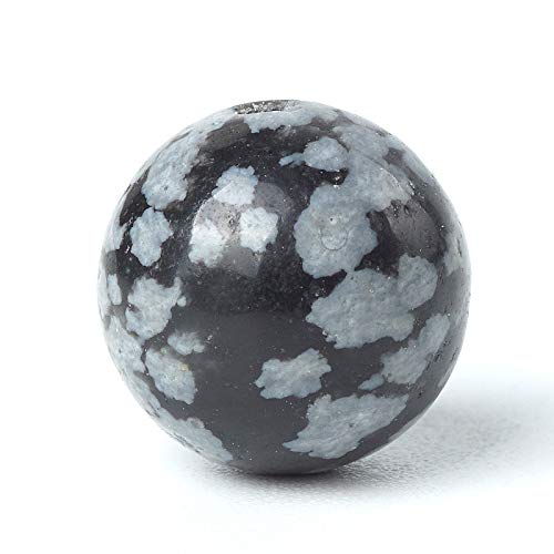 100 Stück Natursteine, 10 mm, Schneeflocke, rund, lose Energie-Heilperlen, Lochgröße 1 mm, glatte Perlen für Armbänder, Halsketten, Ohrringe, Schmuckherstellung 100 Stück Natursteine, 10 mm, Schneeflocke, rund, lose Energie-Heilperlen, Lochgröße 1 mm, glatte Perlen für Armbänder, Halsketten, Ohrringe, Schmuckherstellung von DFJMASFKOL