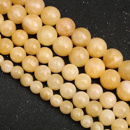 12 mm, 32 Stück, natürliche Steine, gelbe Calcit-Perlen für Schmuckherstellung, DIY-Armbänder 12 mm, 32 Stück, natürliche Steine, gelbe Calcit-Perlen für Schmuckherstellung, DIY-Armbänder von DFJMASFKOL