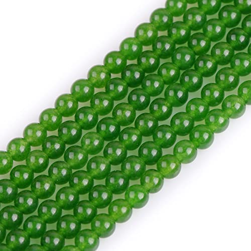 4 mm grüne Taiwan-Jade-Perlen, rund, Natursteinperlen für Schmuckherstellung, Strang, 38,1 cm, Halbedelstein, DIY, handgefertigtes Bastelzubehör 4 mm grüne Taiwan-Jade-Perlen, rund, Natursteinperlen für Schmuckherstellung, Strang, 38,1 cm, Halbedelstein, DIY, handgefertigtes Bastelzubehör von DFJMASFKOL