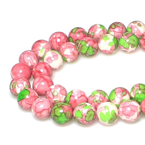 5A glatte runde Regenblumensteine, Perlen, DIY-Armband, Schmuckherstellung, 8 mm, Rotgrün 5A glatte runde Regenblumensteine, Perlen, DIY-Armband, Schmuckherstellung, 8 mm, Rotgrün von DFJMASFKOL