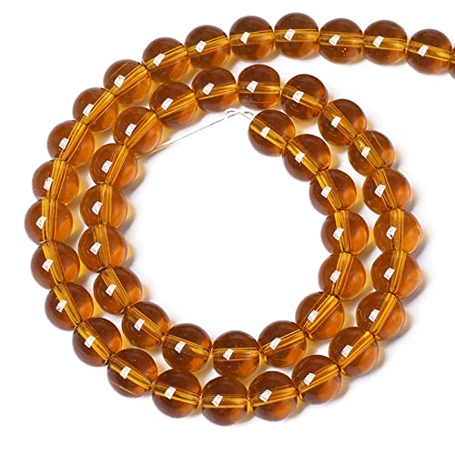 6 mm, 63 Stück Bernsteinglas-Abstandshalter für Schmuckherstellung, DIY, Armband, Halskette 6 mm, 63 Stück Bernsteinglas-Abstandshalter für Schmuckherstellung, DIY, Armband, Halskette von DFJMASFKOL