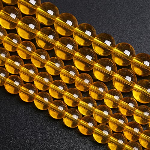 6 mm, 63 gelbe Glas-Abstandshalter für Schmuckherstellung, DIY, Armband, Halskette 6 mm, 63 gelbe Glas-Abstandshalter für Schmuckherstellung, DIY, Armband, Halskette von DFJMASFKOL