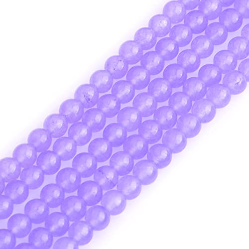 6 mm hellviolette Jade-Natursteinperlen für Schmuckherstellung, Strang, 38,1 cm, Halbedelstein, DIY, handgefertigtes Bastelzubehör 6 mm hellviolette Jade-Natursteinperlen für Schmuckherstellung, Strang, 38,1 cm, Halbedelstein, DIY, handgefertigtes Bastelzubehör von DFJMASFKOL