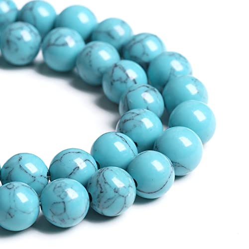 Abstandshalter für Schmuckherstellung, Armband, Halskette, 12 mm, Hellblau, Türkis, 32 Stück von DFJMASFKOL