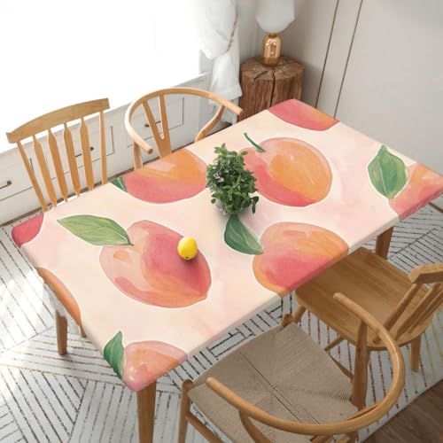 DFJMASFKOL Tischdecke mit Gummizug, rechteckig, waschbar, Tischdecke für Küche, Esszimmer, Party, Outdoor, Picknick, Dekoration, 76 x 152 cm DFJMASFKOL Tischdecke mit Gummizug, rechteckig, waschbar, Tischdecke für Küche, Esszimmer, Party, Outdoor, Picknick, Dekoration, 76 x 152 cm von DFJMASFKOL