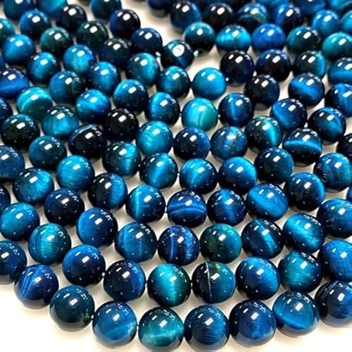 Etwa 180 Stück seeblaue Tigeraugen-Perlen für Schmuckherstellung, 4 mm, seeblaue Tigeraugen, Edelsteine, lose Steinperlen Etwa 180 Stück seeblaue Tigeraugen-Perlen für Schmuckherstellung, 4 mm, seeblaue Tigeraugen, Edelsteine, lose Steinperlen von DFJMASFKOL