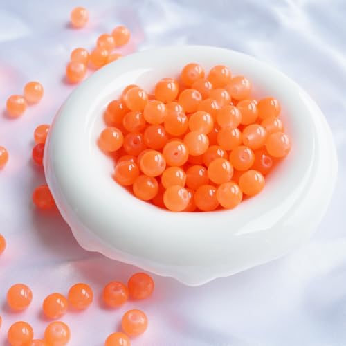 Glasperlen, 8 mm Glasperlen für Barcelet und Schmuckherstellung, DIY, Handwerk, Orange, 145 Stück Glasperlen, 8 mm Glasperlen für Barcelet und Schmuckherstellung, DIY, Handwerk, Orange, 145 Stück von DFJMASFKOL