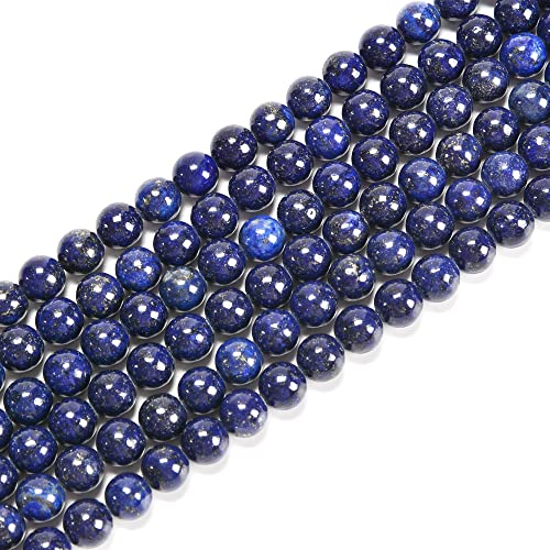 Lapislazuli, glatte runde natürliche Gematon-Perlen, lose Perlen für Schmuckherstellung, DIY, 1 Strang, 38,1 cm, 6 mm Lapislazuli, glatte runde natürliche Gematon-Perlen, lose Perlen für Schmuckherstellung, DIY, 1 Strang, 38,1 cm, 6 mm von DFJMASFKOL