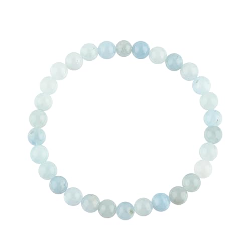 Natürliche Edelsteine, runde Perlen, Energiekraft, Kristall, Chakra, Reiki-Heilung, elastisches Stretch-Armband, 7,5 Zoll, Unisex, gutes Geschenk. von DFJMASFKOL