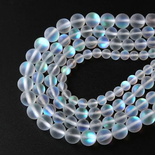 Natürliche mystische Aura-Quarz-Perlen, matt, weiß, Regenbogenfarben, rund, lose Perlen, Schmuckherstellung, DIY-Armband, 10 mm, 38 Stück Natürliche mystische Aura-Quarz-Perlen, matt, weiß, Regenbogenfarben, rund, lose Perlen, Schmuckherstellung, DIY-Armband, 10 mm, 38 Stück von DFJMASFKOL