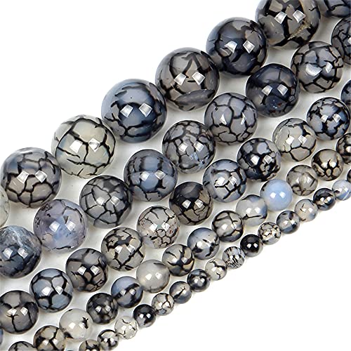 Naturstein-Ader-Achate, rund, lose Perlen, Schmuckherstellung für Armbänder und Halsketten, Turmaline, DFJMASFKOL-H7341, 12 mm, ca. 30 Stück Naturstein-Ader-Achate, rund, lose Perlen, Schmuckherstellung für Armbänder und Halsketten, Turmaline, DFJMASFKOL-H7341, 12 mm, ca. 30 Stück von DFJMASFKOL