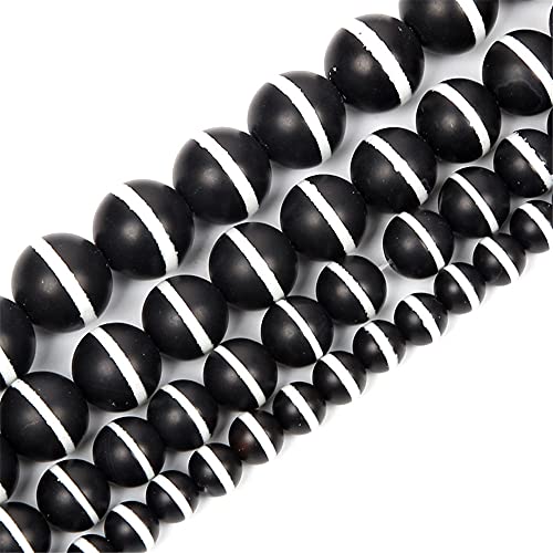 Naturstein-Ader-Achate, runde lose Perlen, Schmuckherstellung für Armbänder und Halsketten, Turmaline, DFJMASFKOL-H7499, 10 mm, ca. 38 Stück Naturstein-Ader-Achate, runde lose Perlen, Schmuckherstellung für Armbänder und Halsketten, Turmaline, DFJMASFKOL-H7499, 10 mm, ca. 38 Stück von DFJMASFKOL