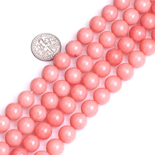 Rhodochrosit-Perlen, rund, Natursteinperlen für Schmuckherstellung, Strang, 38,1 cm, Halbedelstein, DIY, Handarbeit, Bastelbedarf, 10 mm Rhodochrosit-Perlen, rund, Natursteinperlen für Schmuckherstellung, Strang, 38,1 cm, Halbedelstein, DIY, Handarbeit, Bastelbedarf, 10 mm von DFJMASFKOL