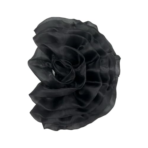 1 stücke Handgemachte Blume Patch Kleidung Kleid Hals Dekoration Unregelmäßigen Organza 3D Blume Corsage Nähen Applique Zubehör von DFLINGA