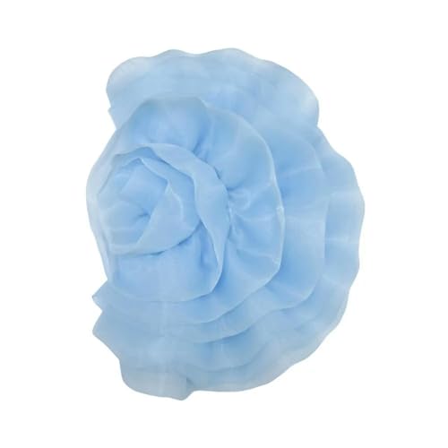 1 stücke Handgemachte Blume Patch Kleidung Kleid Hals Dekoration Unregelmäßigen Organza 3D Blume Corsage Nähen Applique Zubehör von DFLINGA