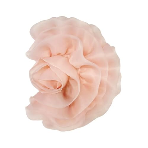 1 stücke Handgemachte Blume Patch Kleidung Kleid Hals Dekoration Unregelmäßigen Organza 3D Blume Corsage Nähen Applique Zubehör von DFLINGA