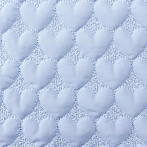 100x148cm 3D Herz Stickerei Baumwolle Steppstoff Tuch Herstellung gepolsterte Jacke Mantel Futter Mädchen süße Kleidung Taschen von DFLINGA