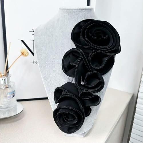 2 stücke 3D Blumendekoration DIY Nähen Applique Gefaltet Handgemachte Blume Patch Brust Blume Kleid Zubehör von DFLINGA