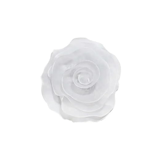 2 stücke Handgemachte Rose Blume Patch Kleidung Kleid Hals Dekoration Künstliche Blume Corsage 3D Organza DIY Nähen Applique Brust von DFLINGA