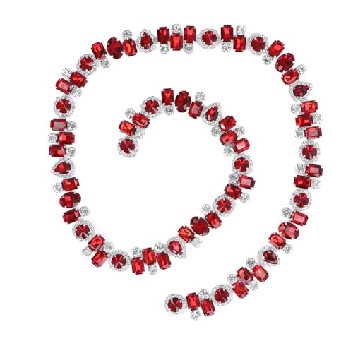 3 Yards Strassbesatzkette Kristallapplikationsstreifen Schnur zum Basteln von Kleidung Bling Nähverzierungen für DIY-Kleid 3 Yards Strassbesatzkette Kristallapplikationsstreifen Schnur zum Basteln von Kleidung Bling Nähverzierungen für DIY-Kleid von DFLINGA