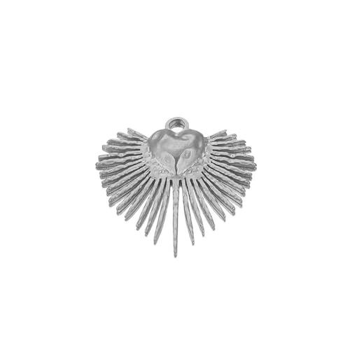 5 Stück Edelstahl-Herzen für Schmuck, Vintage-Anschlüsse, Ohrringe, Herstellung von Zubehör für DIY-Schmucksuche 5 Stück Edelstahl-Herzen für Schmuck, Vintage-Anschlüsse, Ohrringe, Herstellung von Zubehör für DIY-Schmucksuche von DFLINGA
