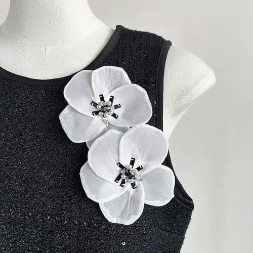 5 stücke blume dreidimensionale aufkleber DIY handgemachte kleidung kleid headwear dekorative zubehör patch materialien von DFLINGA