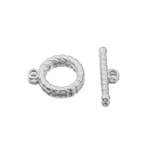 DFLINGA 4 Sets Goldfarbene Knebelverschluss-Verbindungsstücke aus Edelstahl für Befestigungselemente, Armbänder, Halsketten, klobige Verschlüsse, DIY-Schmuckherstellungsset DFLINGA 4 Sets Goldfarbene Knebelverschluss-Verbindungsstücke aus Edelstahl für Befestigungselemente, Armbänder, Halsketten, klobige Verschlüsse, DIY-Schmuckherstellungsset von DFLINGA