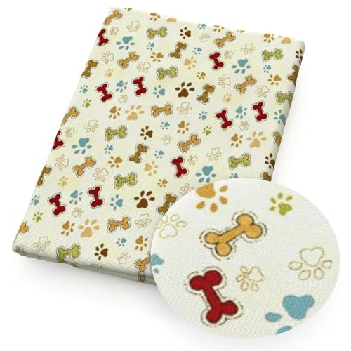 DFLINGA 50 * 140 cm Hund Fußabdruck Gedruckt Polyester/Reine Baumwolle Stoff Material Patchwork Nähen Quilten Stoff Quilt Handarbeiten DFLINGA 50 * 140 cm Hund Fußabdruck Gedruckt Polyester/Reine Baumwolle Stoff Material Patchwork Nähen Quilten Stoff Quilt Handarbeiten von DFLINGA