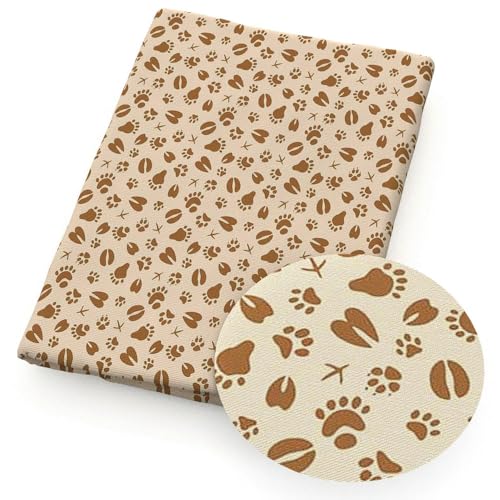 DFLINGA 50 * 140 cm Hund Fußabdruck Gedruckt Polyester/Reine Baumwolle Stoff Material Patchwork Nähen Quilten Stoff Quilt Handarbeiten DFLINGA 50 * 140 cm Hund Fußabdruck Gedruckt Polyester/Reine Baumwolle Stoff Material Patchwork Nähen Quilten Stoff Quilt Handarbeiten von DFLINGA