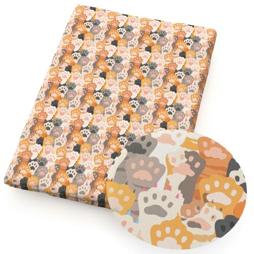 DFLINGA 50 * 140 cm Hund Fußabdruck Gedruckt Polyester/Reine Baumwolle Stoff Material Patchwork Nähen Quilten Stoff Quilt Handarbeiten DFLINGA 50 * 140 cm Hund Fußabdruck Gedruckt Polyester/Reine Baumwolle Stoff Material Patchwork Nähen Quilten Stoff Quilt Handarbeiten von DFLINGA