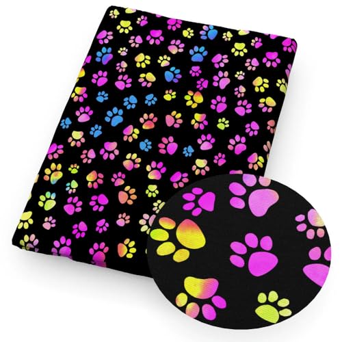 DFLINGA 50 * 140 cm Hund Fußabdruck Gedruckt Polyester/Reine Baumwolle Stoff Material Patchwork Nähen Quilten Stoff Quilt Handarbeiten DFLINGA 50 * 140 cm Hund Fußabdruck Gedruckt Polyester/Reine Baumwolle Stoff Material Patchwork Nähen Quilten Stoff Quilt Handarbeiten von DFLINGA