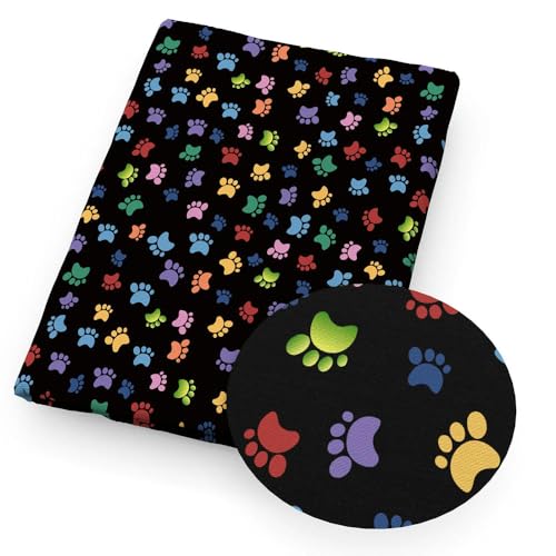 DFLINGA 50 * 140 cm Hund Fußabdruck Gedruckt Polyester/Reine Baumwolle Stoff Material Patchwork Nähen Quilten Stoff Quilt Handarbeiten DFLINGA 50 * 140 cm Hund Fußabdruck Gedruckt Polyester/Reine Baumwolle Stoff Material Patchwork Nähen Quilten Stoff Quilt Handarbeiten von DFLINGA