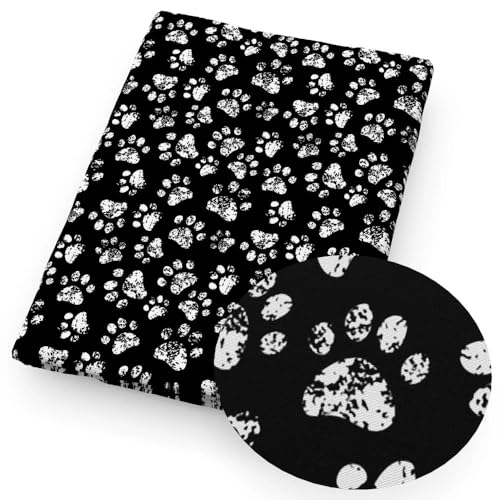 DFLINGA 50 * 140 cm Hund Fußabdruck Gedruckt Polyester/Reine Baumwolle Stoff Material Patchwork Nähen Quilten Stoff Quilt Handarbeiten DFLINGA 50 * 140 cm Hund Fußabdruck Gedruckt Polyester/Reine Baumwolle Stoff Material Patchwork Nähen Quilten Stoff Quilt Handarbeiten von DFLINGA