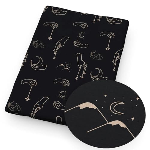 DFLINGA 50 * 145 cm Hand Sonne Mond Polyester Reine Baumwolle/4 Wege Stretch Stricken Material Stoffe DIY Tissue Nähen Quilten Tuch DFLINGA 50 * 145 cm Hand Sonne Mond Polyester Reine Baumwolle/4 Wege Stretch Stricken Material Stoffe DIY Tissue Nähen Quilten Tuch von DFLINGA