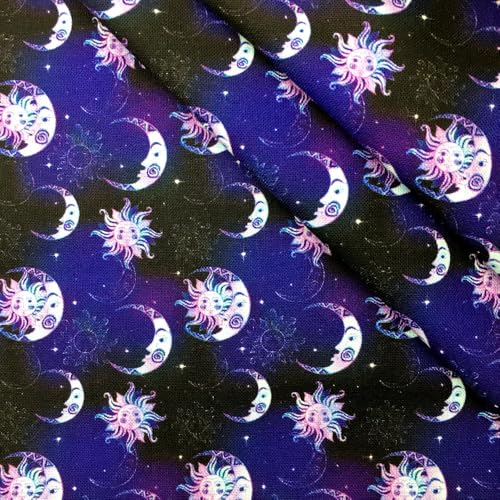 DFLINGA 50 * 145 cm Hand Sonne Mond Polyester Reine Baumwolle/4 Wege Stretch Stricken Material Stoffe DIY Tissue Nähen Quilten Tuch DFLINGA 50 * 145 cm Hand Sonne Mond Polyester Reine Baumwolle/4 Wege Stretch Stricken Material Stoffe DIY Tissue Nähen Quilten Tuch von DFLINGA