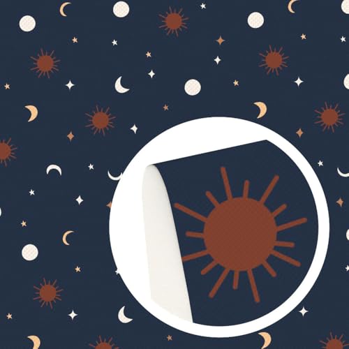 DFLINGA 50 * 145 cm Hand Sonne Mond Polyester Reine Baumwolle/4 Wege Stretch Stricken Material Stoffe DIY Tissue Nähen Quilten Tuch DFLINGA 50 * 145 cm Hand Sonne Mond Polyester Reine Baumwolle/4 Wege Stretch Stricken Material Stoffe DIY Tissue Nähen Quilten Tuch von DFLINGA
