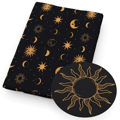 DFLINGA 50 * 145 cm Hand Sonne Mond Polyester Reine Baumwolle/4 Wege Stretch Stricken Material Stoffe DIY Tissue Nähen Quilten Tuch DFLINGA 50 * 145 cm Hand Sonne Mond Polyester Reine Baumwolle/4 Wege Stretch Stricken Material Stoffe DIY Tissue Nähen Quilten Tuch von DFLINGA