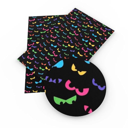 DFLINGA 50 * 145 cm Horror Augapfel Halloween Crazy Cat Polyester-Baumwollgewebe für Gewebe Nähen Quiltstoffe Handarbeitsmaterial DFLINGA 50 * 145 cm Horror Augapfel Halloween Crazy Cat Polyester-Baumwollgewebe für Gewebe Nähen Quiltstoffe Handarbeitsmaterial von DFLINGA