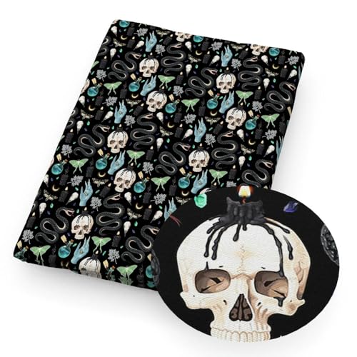 DFLINGA 50 * 145 cm Schwarz Halloween Schädel Polyester Baumwolle Stoff Tissue Nähen Quilten Stoffe Hand DIY Vorhang Tuch DFLINGA 50 * 145 cm Schwarz Halloween Schädel Polyester Baumwolle Stoff Tissue Nähen Quilten Stoffe Hand DIY Vorhang Tuch von DFLINGA