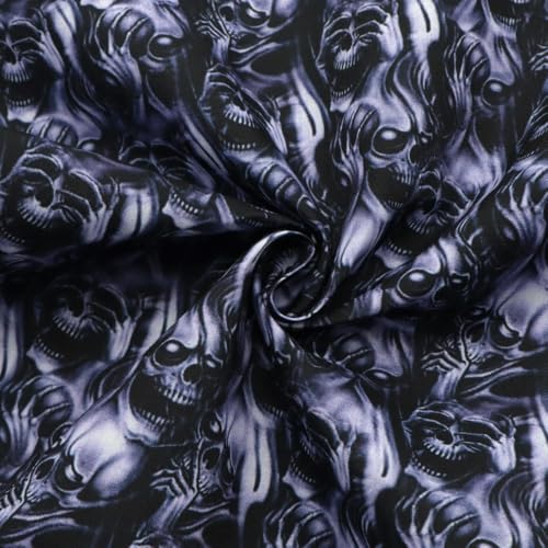 DFLINGA 50 * 145 cm Schwarz Halloween Schädel Polyester Baumwolle Stoff Tissue Nähen Quilten Stoffe Hand DIY Vorhang Tuch DFLINGA 50 * 145 cm Schwarz Halloween Schädel Polyester Baumwolle Stoff Tissue Nähen Quilten Stoffe Hand DIY Vorhang Tuch von DFLINGA