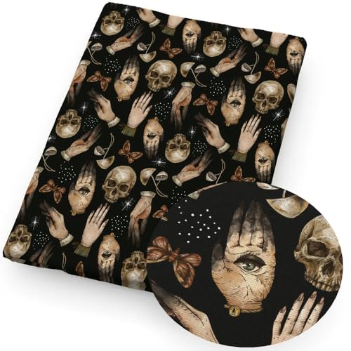 DFLINGA 50 * 145 cm Schwarz Halloween Schädel Polyester Baumwolle Stoff Tissue Nähen Quilten Stoffe Hand DIY Vorhang Tuch DFLINGA 50 * 145 cm Schwarz Halloween Schädel Polyester Baumwolle Stoff Tissue Nähen Quilten Stoffe Hand DIY Vorhang Tuch von DFLINGA