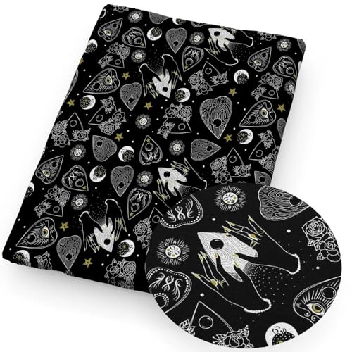 DFLINGA 50 * 145 cm Schwarz Halloween Schädel Polyester Baumwolle Stoff Tissue Nähen Quilten Stoffe Hand DIY Vorhang Tuch DFLINGA 50 * 145 cm Schwarz Halloween Schädel Polyester Baumwolle Stoff Tissue Nähen Quilten Stoffe Hand DIY Vorhang Tuch von DFLINGA