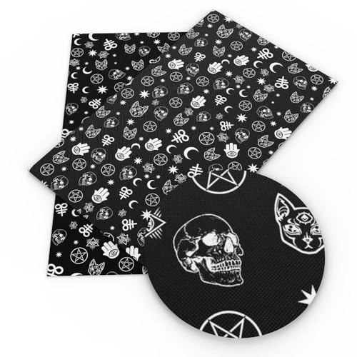 DFLINGA 50 * 145 cm Schwarz Halloween Schädel Polyester Baumwolle Stoff Tissue Nähen Quilten Stoffe Hand DIY Vorhang Tuch DFLINGA 50 * 145 cm Schwarz Halloween Schädel Polyester Baumwolle Stoff Tissue Nähen Quilten Stoffe Hand DIY Vorhang Tuch von DFLINGA