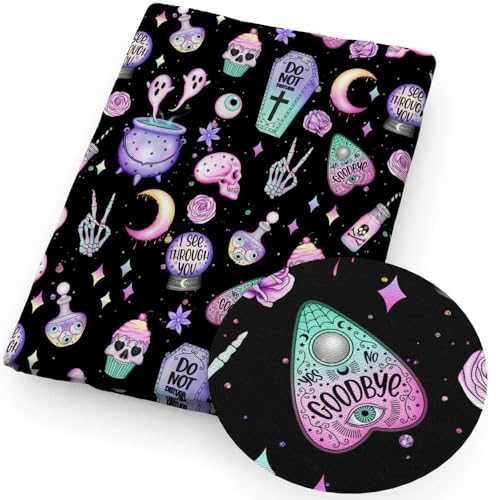 DFLINGA 50 * 145 cm Schwarz Halloween Schädel Polyester Baumwolle Stoff Tissue Nähen Quilten Stoffe Hand DIY Vorhang Tuch DFLINGA 50 * 145 cm Schwarz Halloween Schädel Polyester Baumwolle Stoff Tissue Nähen Quilten Stoffe Hand DIY Vorhang Tuch von DFLINGA
