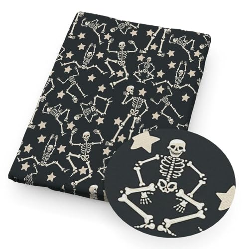 DFLINGA 50 * 145 cm Schwarz Halloween Schädel Polyester Baumwolle Stoff Tissue Nähen Quilten Stoffe Hand DIY Vorhang Tuch DFLINGA 50 * 145 cm Schwarz Halloween Schädel Polyester Baumwolle Stoff Tissue Nähen Quilten Stoffe Hand DIY Vorhang Tuch von DFLINGA