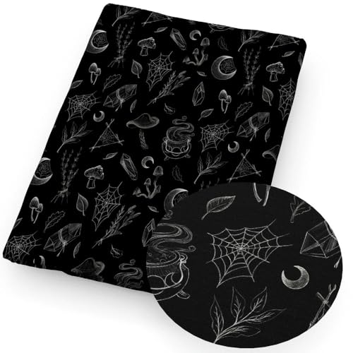 DFLINGA 50 * 145 cm Schwarz Halloween Schädel Polyester Baumwolle Stoff Tissue Nähen Quilten Stoffe Hand DIY Vorhang Tuch DFLINGA 50 * 145 cm Schwarz Halloween Schädel Polyester Baumwolle Stoff Tissue Nähen Quilten Stoffe Hand DIY Vorhang Tuch von DFLINGA