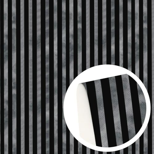 DFLINGA 50x145cm Schwarze Hand Geister Tiere Mond Katze Polyester Baumwollstoff Bedruckter Stoff Handarbeit Handwerk Kleidungsstück DIY Material von DFLINGA